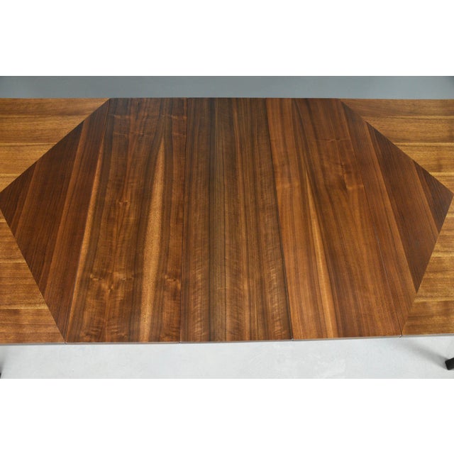 1960s 1960s Refinished 86” Walnut Dining Table For Sale - Image 5 of 10