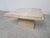 Vintage travertine coffee table or side table with brass inserts. Beautiful timeless piece. Small chip to one corner 1970s...
