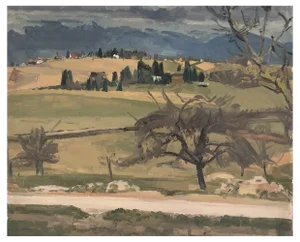 Paul Mathey, Geneva Countryside, 1925, Oil on Canvas, Framed