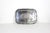 Small, rectangular vintage silver plated tray with raised floral detail around the edge and an embossed base. This is in...