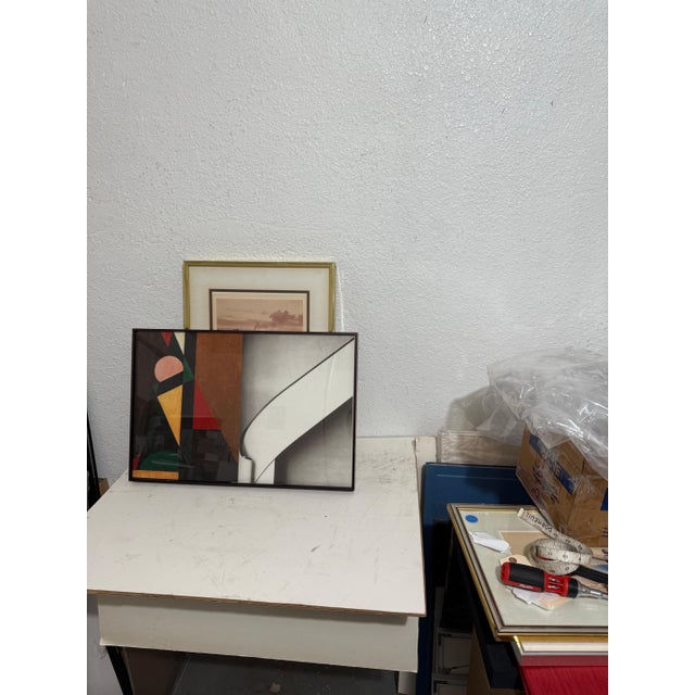 John Hultberg, 1970s Bay Area Figurative Abstract Lithograph Serigraph Greenhouse John Hultberg, 1978 For Sale - Image 4 of 16