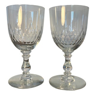 Vintage Water Glasses from Baccarat, 1920s, Set of 2 For Sale