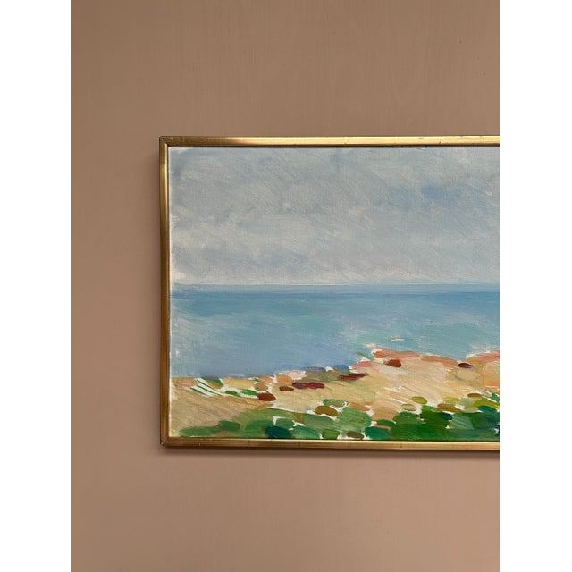 Eric Elfvén, Coast, 1950s, Oil Painting on Panel, Framed For Sale - Image 14 of 18