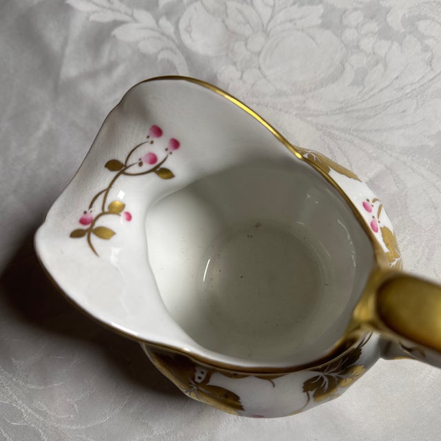 1900s Royal Chelsea Gold Ivy Creamer For Sale - Image 4 of 5