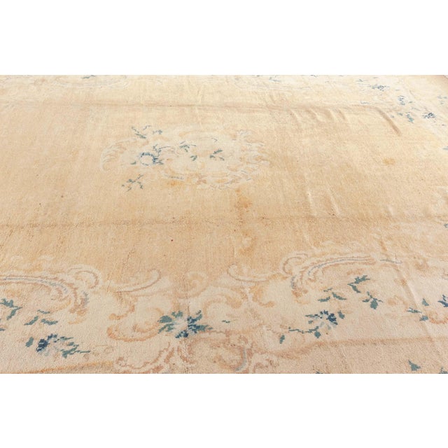 1920s Antique Turkish Angora Oushak Rug For Sale In New York - Image 6 of 8