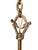 1920s Spanish Revival Foyer or Hallway Light With Original Gold Brass Finish #2615 For Sale - Image 11 of 18
