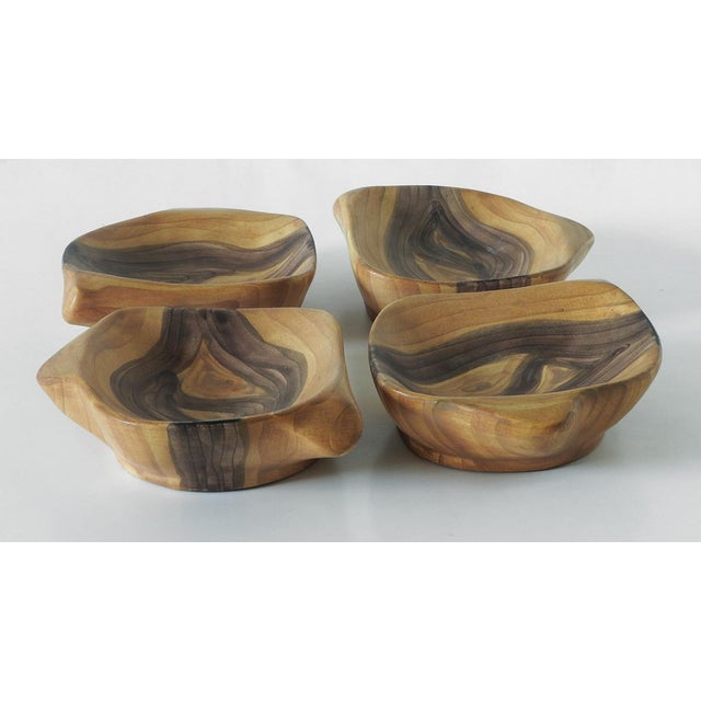 Mid-Century Modern Ceramic Bowls by Grandjean-Jourdan, Vallauris, France, 1950s, Set of 4 For Sale - Image 3 of 10