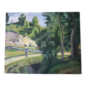 Vintage Oil on Canvas Painting - 20th Century 24" X 20"