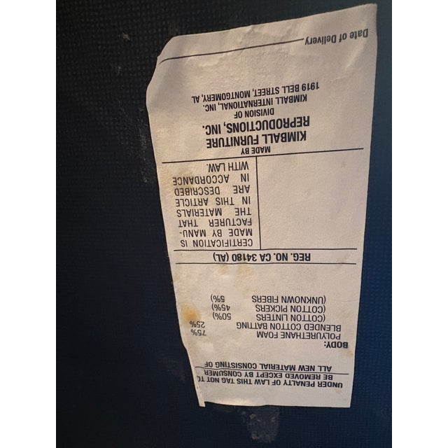 1960s Kimball Reproduction Victorian Chaise and Couch Set For Sale - Image 10 of 11