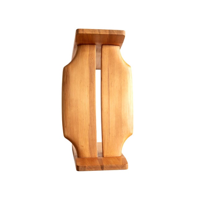 Jonte Stool in Pine by Gilbert Marklund for Furusnickarn Ab, Sweden, 1969 For Sale - Image 4 of 8