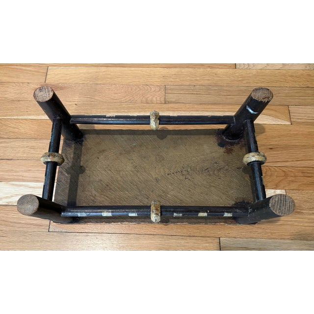 Small Antique Wooden Bench For Sale - Image 12 of 12