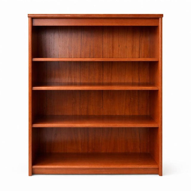 Brown Mid-Century Danish Teak Compact Bookcase, 1960s For Sale - Image 8 of 8