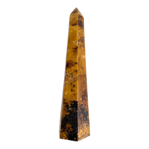 Brown Faux Tortoise Shell Obelisk