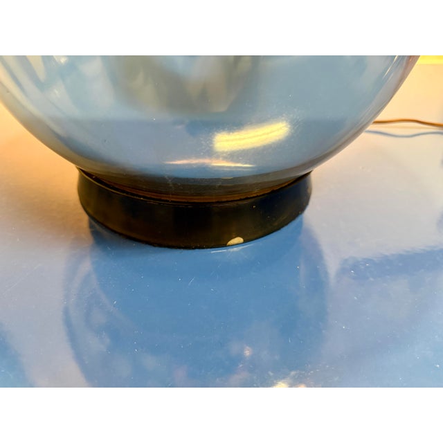 Mid-Century Modern Rare Gourd Style Vintage Mercury Glass Lamp For Sale - Image 3 of 6