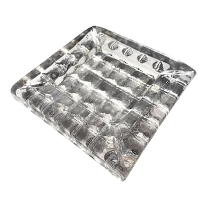 1960s Blenko Glass Prism Ashtray/Trinket Dish, Designed by Don Shepherd