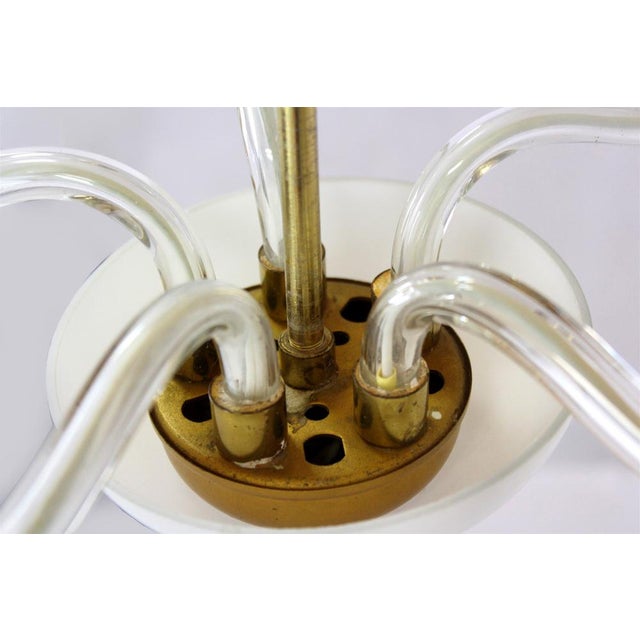 Mid-Century Steel & Glass Pendant Lamp, 1960s For Sale - Image 15 of 16