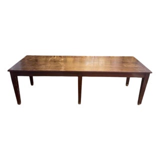 Directoire Style Mahogany Farmhouse Table For Sale
