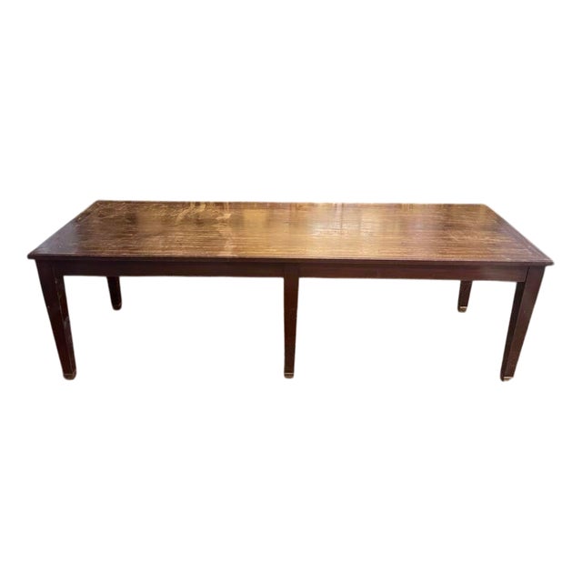 Directoire Style Mahogany Farmhouse Table For Sale