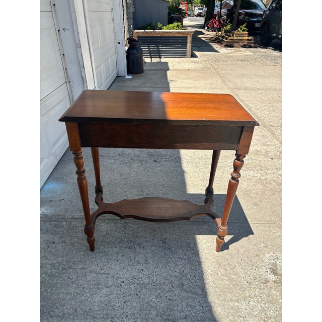 Vintage Mahogany Console Table | Entryway Table | Sofa Table| Hall Table | Traditional Accent Table For Sale - Image 10 of 10