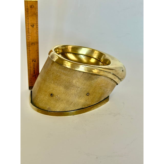 Antique Victorian Brass-Mounted Taxidermy Horse Hoof Memorabilia Catchall For Sale - Image 10 of 10