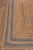 Textile 2'x4' Grey Border Rectangle Jute Handmade Rug For Sale - Image 7 of 11