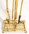 Brass Vintage French Solid Brass Duck Head Fireplace Tool Set, Maison Jansen Style, 19 For Sale - Image 8 of 17