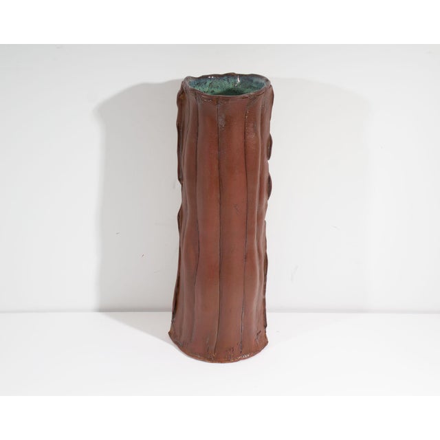 Contemporary 2012 Signed Studio Pottery Vase by Barry Unitas Barnes For Sale - Image 3 of 10