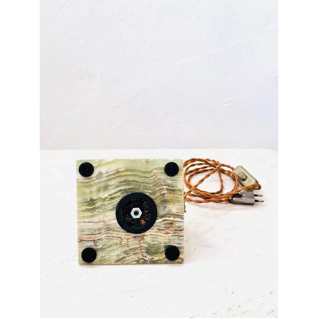 Marble Pyramid Table Lamp For Sale - Image 10 of 11