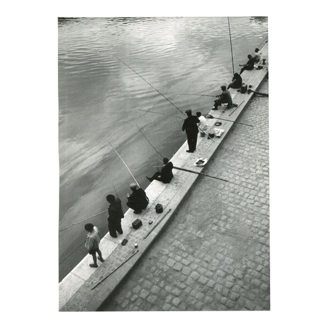 Fisher in the Morning Seine, Paris, 1955 For Sale