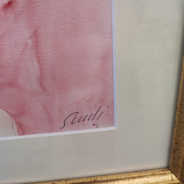 Virgilio Guidi, Untitled, Watercolor on Paper For Sale - Image 3 of 9