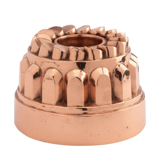 English English Copper “coin” Bundt Mold With Tin Lining, 1800's For Sale - Image 3 of 10