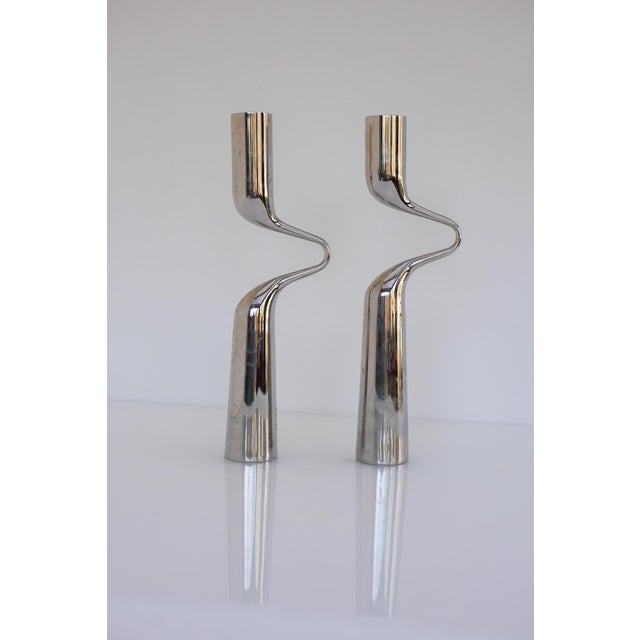 Vintage Sculptural Candleholders by Mikaela Dörfel, 2000s, Set of 2 For Sale - Image 16 of 17
