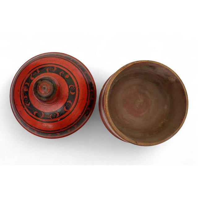 Wooden Lacquerware Spice Box, 1950s For Sale - Image 4 of 11