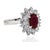 Contemporary Late 20th Century Burma Ruby Ring, Size 5 For Sale - Image 3 of 5
