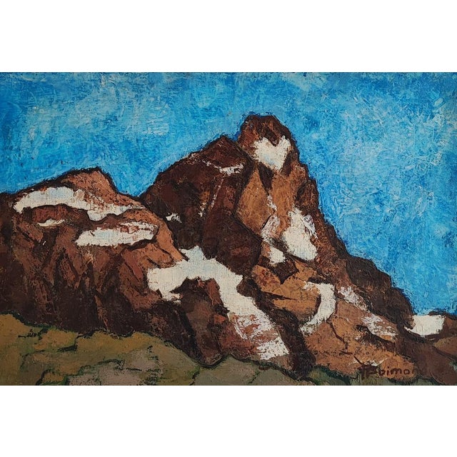 Jean-Jacques Boimond, Montagne en été, Oil on Canvas, 1950s For Sale - Image 9 of 9