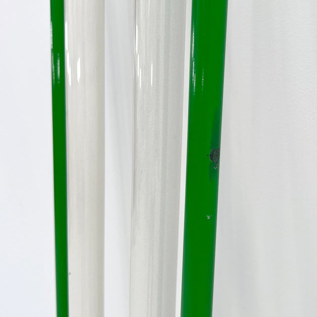 Green Double Neon Lamp by Gian N. Gigante for Zerbetto, 1980s For Sale - Image 12 of 13