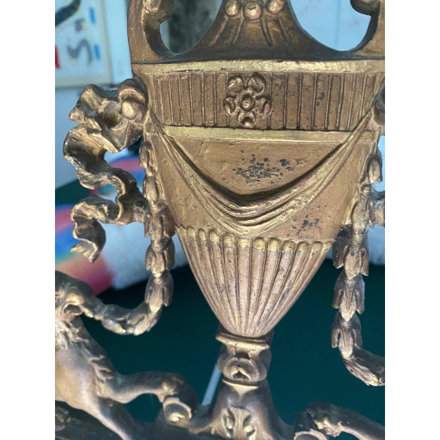 1960s Hollywood Regency Gold Gilt Wood & Geso Mirror For Sale - Image 9 of 11