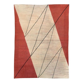 Galerie Shabab Collection Mid-20th Century Handmade Czech Art Deco Large Room Size Carpet by Antonin Kybal For Sale