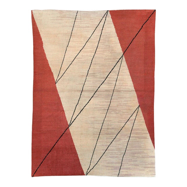 Galerie Shabab Collection Mid-20th Century Handmade Czech Art Deco Large Room Size Carpet by Antonin Kybal For Sale