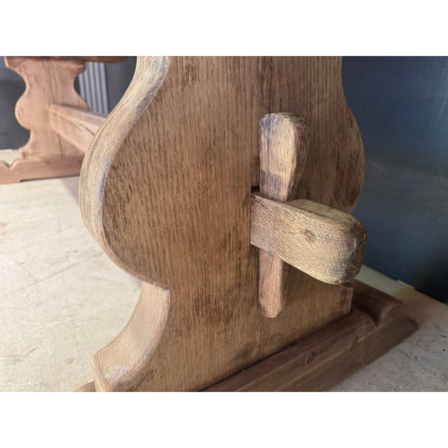 Antique Large Oak Farmhouse Dining Table, 1890 For Sale - Image 11 of 18