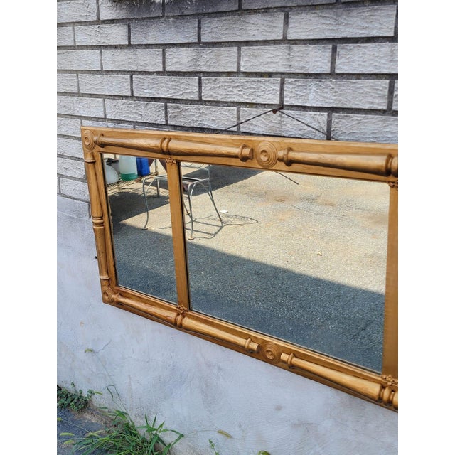 19th Century 3 Section Gilded Mirror Federal Style Refurbished. For Sale - Image 10 of 18