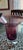 Vintage Mikasa Modern Heavy, Cranberry Colored Crystal Vase For Sale In Miami - Image 6 of 7