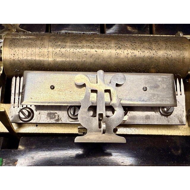 Antique Original Swiss Music Box With Bells 8 Airs /Tunes For Sale - Image 13 of 13