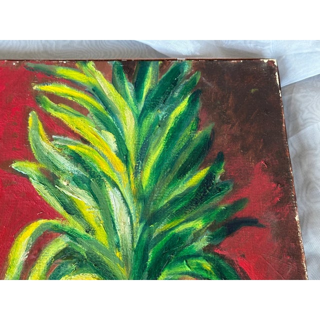 Vintage Still Life Oil Painting For Sale In New York - Image 6 of 10