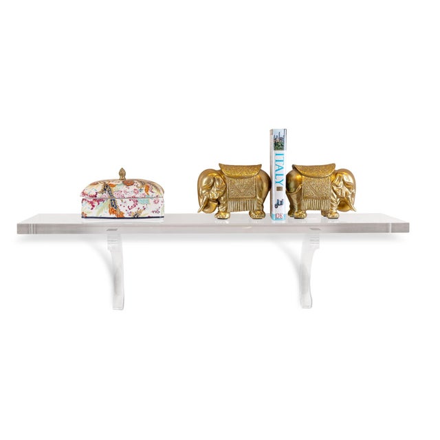 Plastic Glencoe Large Lucite Shelf For Sale - Image 7 of 10