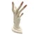 1950s 1950s California Pottery White Pink Figurative Female Hand Ring Holder For Sale - Image 5 of 8