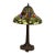 Arts & Crafts Leaded Stained Glass Table Lamp, Early 20th Century For Sale