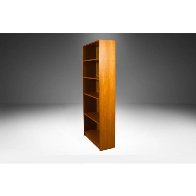 Mid Century Teak Tall Bookcase 72" Tall For Sale In Baltimore - Image 6 of 12