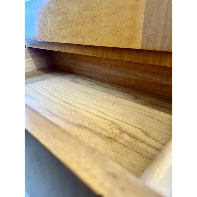 Mid-Century Modern R-Way Birdseye Maple Highboy Chest of 5 Drawers For Sale - Image 11 of 18