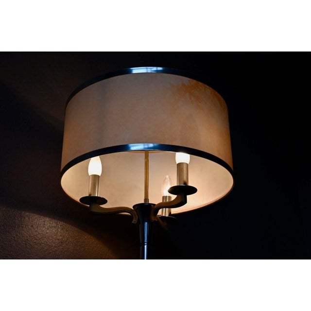 Vintage Regency Brass Floor Lamp, 1970s For Sale - Image 11 of 15